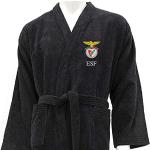 Peignoirs Kimono noirs en coton Benfica lavable en machine Taille XL look fashion pour homme 