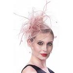 Chapeaux Fedora de mariage roses en organza Taille M look fashion pour femme 