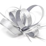 Bracelets plume de mariée argentés en argent à strass 