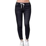 Jeans droits noirs stretch Taille 3 XL plus size look fashion pour femme 