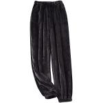 Pyjamas en polaires d'automne noirs en polaire Taille L plus size look Hip Hop pour homme 