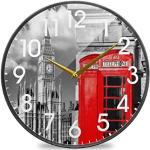 Horloges silencieuses rouges à motif Londres Jake et les pirates Tic-Tac 