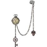 Bijou d'oreille Gothic de Alchemy Gothic - Uncle Albert's Timepiece - pour Femme - couleur argent