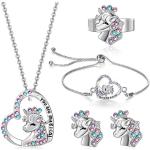 Bracelets argentés en cristal à motif licornes look fashion pour fille 