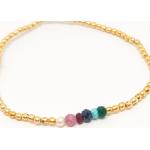 Bracelets de perles argentés à perles personnalisés look chic pour enfant 