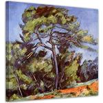Tableaux de Cezanne Bilderdepot24 marron en bois 