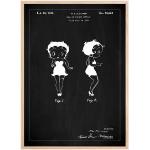 Bildverkstad Dessin de brevet - Betty Boop - Noir Poster (30x40 cm)