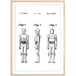 Bildverkstad Dessin de brevet - Star Wars - C-3PO - Poster (40x50 cm)