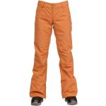 Pantalons de ski Billabong orange en fil filet imperméables Taille XXL pour femme 
