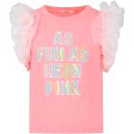 T-shirts à col rond Billieblush rose fushia Taille 10 ans pour fille de la boutique en ligne Miinto.fr avec livraison gratuite 