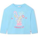T-shirts à col rond Billieblush bleues claires Taille 4 ans pour fille de la boutique en ligne Miinto.fr avec livraison gratuite 