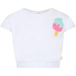 T-shirts à col rond Billieblush blancs Taille 6 ans classiques pour fille de la boutique en ligne Miinto.fr avec livraison gratuite 