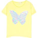 T-shirts à col rond Billieblush jaunes en coton à sequins à motif papillons Taille 10 ans pour fille de la boutique en ligne Miinto.fr 
