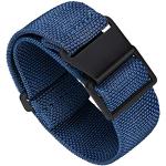 Bracelets de montre bleu marine look fashion en nylon 