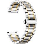 Bracelets de montre argentés en acier à à boucle déployante look fashion en acier pour femme 