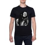 T-shirts noirs à manches courtes Bob Marley à manches courtes à col rond Taille XL look fashion pour homme 