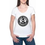 BIOCLOD Chuck Norris Approved Femmes T-Shirt Blanc Col Rond Women White Round Neck S