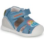 Sandales Biomecanics bleues en cuir Pointure 19 pour enfant en promo 