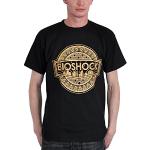 Bioshock Golden Logo, T-Shirt Homme, Noir, Large