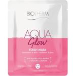 Masques en tissu Biotherm Aqua Glow d'origine française pour le visage soin intensif texture crème pour femme 