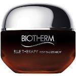 Crèmes de nuit Biotherm Blue Therapy d'origine française au calcium 50 ml pour le visage raffermissantes revitalisantes 