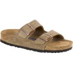 Birkenstock Arizona Soft Footbed Sandals Suede Leather Narrow, beige/marron EU 46 (Narrow) 2022 Sandales Loisir