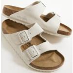 Sandales à talons Birkenstock Arizona blanches en daim éco-responsable Pointure 37 pour femme 