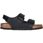 Sandales plates Birkenstock noires en cuir éco-responsable pour pieds étroits Pointure 40 pour femme 