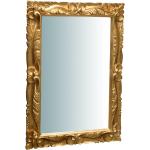 Miroirs muraux Biscottini dorés à effet vieilli en bois baroques & rococo 