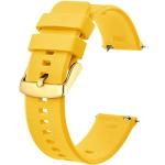 Bracelets de montre dorés look fashion en silicone pour femme 