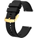 Bracelets de montre dorés look fashion en silicone pour homme 