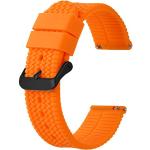 Bracelets de montre orange look fashion en silicone pour homme 
