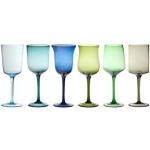 Bitossi Home « DISEGUALE Collection, Lot de 6 verres nuance Bleu/vert assortis