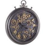 BIZZOTTO engrenage Horloge Murale, Métal, Argent, 57 x 12 x 67 cm