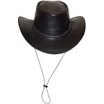 Chapeaux de cowboy noirs Taille S look fashion pour homme 