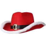 Chapeaux de paille pour fêtes de Noël rouge bordeaux en paille à paillettes Tailles uniques look fashion pour homme 
