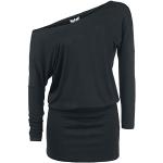 Robes courtes Black Premium by EMP noires en viscose lavable en machine courtes Taille S look casual pour femme 