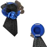 Trilby de mariage Black Sugar bleus à paillettes Tailles uniques look gothique pour femme 