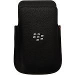 Housses Blackberry Q5 Blackberry noires en cuir 