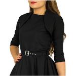 Boleros noirs à manches trois-quart Taille 4 XL look fashion pour femme en promo 