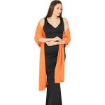 Étoles orange en mousseline Taille S look fashion pour femme 