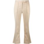 Pantalons à pinces beiges en viscose Taille XXL W44 coupe bootcut pour femme en promo 