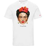 T-shirts blancs à manches courtes Frida Kahlo à manches courtes Taille XL look fashion pour femme 
