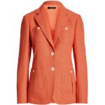 Vestes en lin de créateur Ralph Lauren orange corail Taille XXL pour femme 