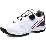 Chaussures de golf blanches imperméables Pointure 43 look fashion pour homme 