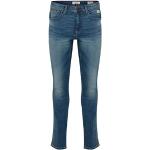 Jeans droits Blend bleues claires en cuir synthétique stretch Taille L W31 classiques pour homme 