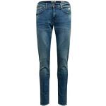 Jeans slim Blend bleues claires en cuir synthétique stretch Taille L W34 look fashion pour homme 