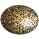 Broches marron en bronze à motif tortues look médiéval pour femme 