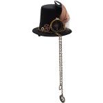 BLESSUME Mini Chapeau Steampunk Pince à Cheveux Gothique pour Femmes Accessoires Cosplay 1pc (E)