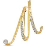 Bling Jewelry Grande déclaration ABC Pave Crystal